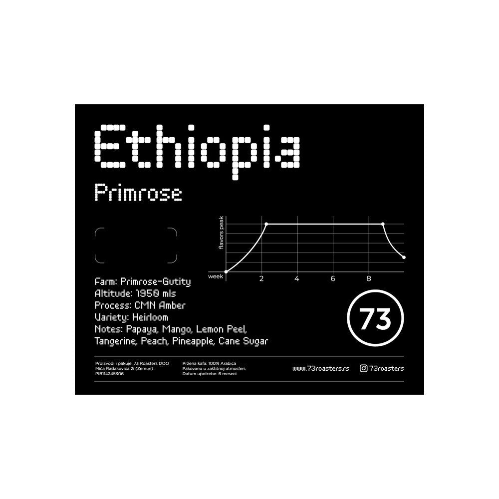 73 Roasters | Ethiopia Primrose specialty kafa - Brew Society
