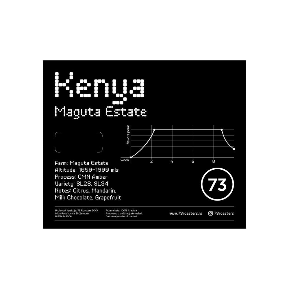 73 Roasters | Kenya Maguta Estate specialty kafa - Brew Society