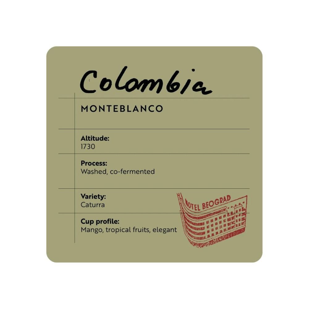Hotel Beograd 1937 Colombia Monteblanco - Brew Society