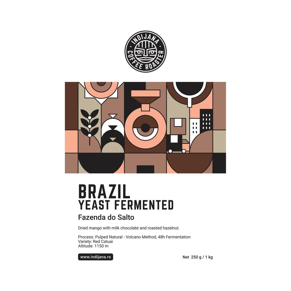 Indijana Coffee | Brazil Fazenda do Salto Yeast Fermented specialty kafa - Brew Society
