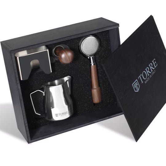 Torre Wood Case Kit – Barista Set sa detaljima od orahovine - Brew Society