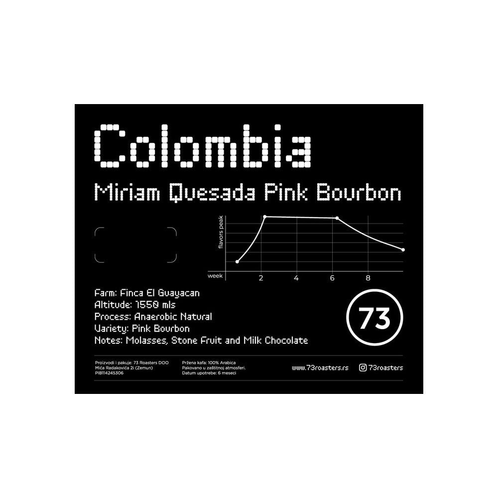 73 Roasters | Colombia Miriam Quesada specialty kafa - Brew Society
