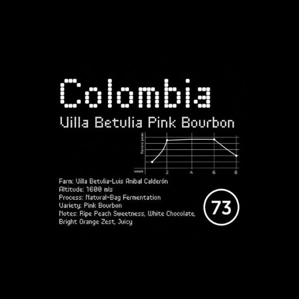 73 Roasters | Colombia Villa Betulia Pink Bourbon specialty kafa - Brew Society