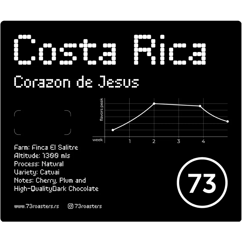 73 Roasters | Costa Rica Corazon De Jesus specialty kafa - Brew Society
