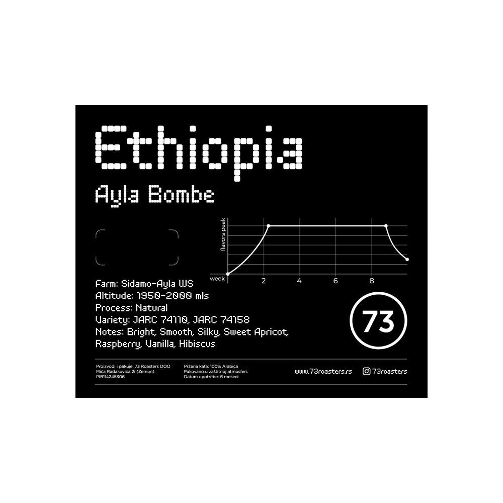 73 Roasters | Ethiopia Ayla Bombe specialty kafa - Brew Society