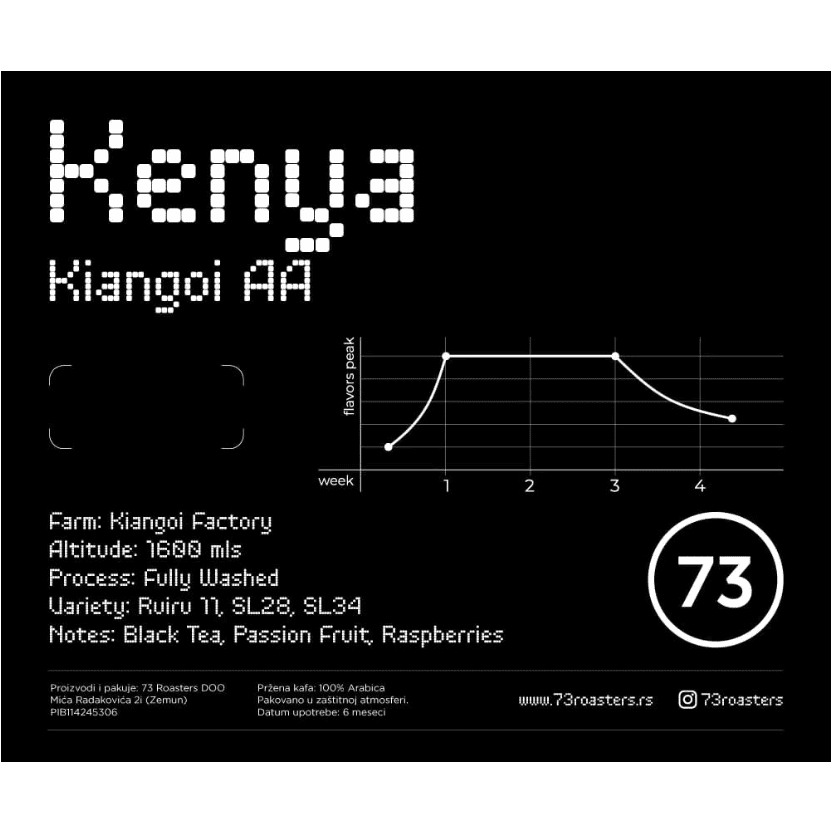 73 Roasters | Kenya Kiangoi AA specialty kafa - Brew Society