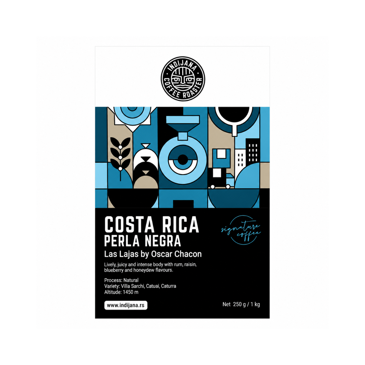 Indijana Coffee | Costa Rica Las Lajas Perla Negra – Signature specialty kafa