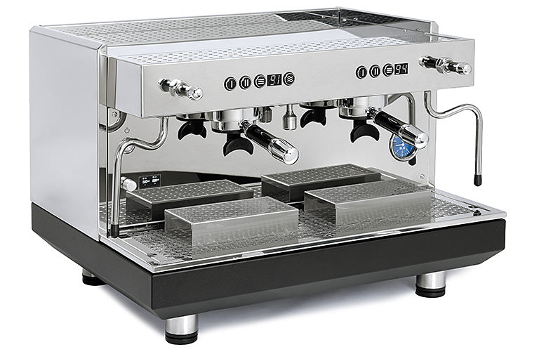 ECM Discover sa 2 grupe, polirani inox – pogled pod uglom