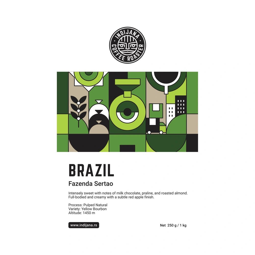 Indijana Coffee | Brazil Fazenda Sertao specialty kafa - Brew Society
